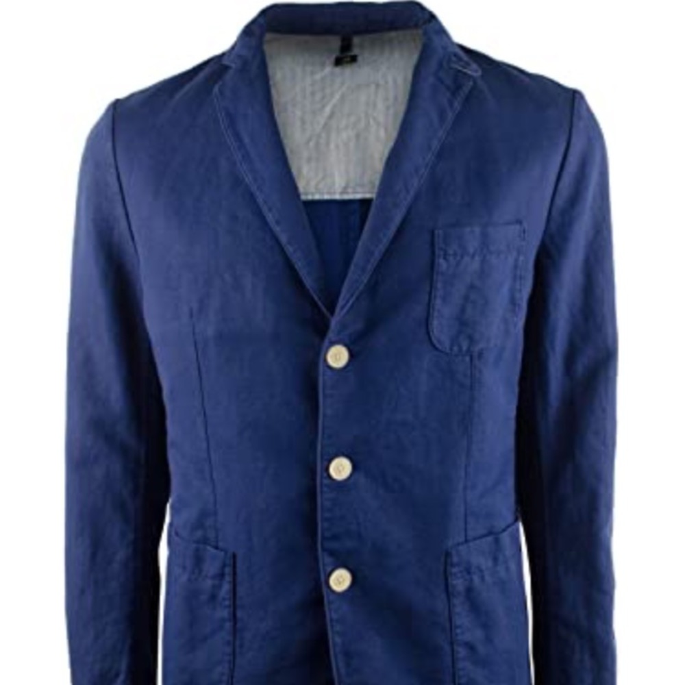 Hugo Boss Slim Unstructured Sport Coat Navy 46R